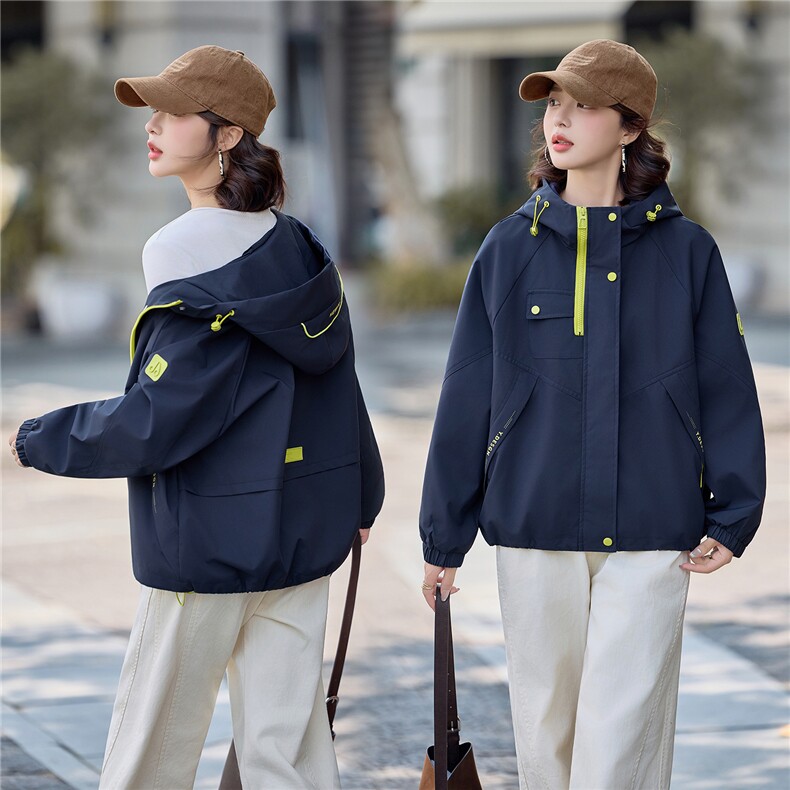 现货2025年秋季新款时尚百搭外套年轻韩版个性短外套,女装短外套,悦祺