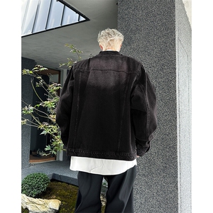 美式复古牛仔外套男潮牌宽松痞帅上衣春秋工装夹克JK08642-P75图片
