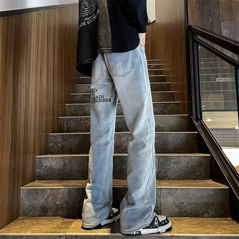 美式牛仔裤男款秋季长裤潮NA19P48,男装牛仔裤,星座1116-2