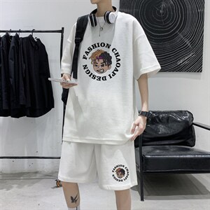 ！直播重磅推荐！2022夏季男士华夫格短袖T恤套装HTZ03P50图片