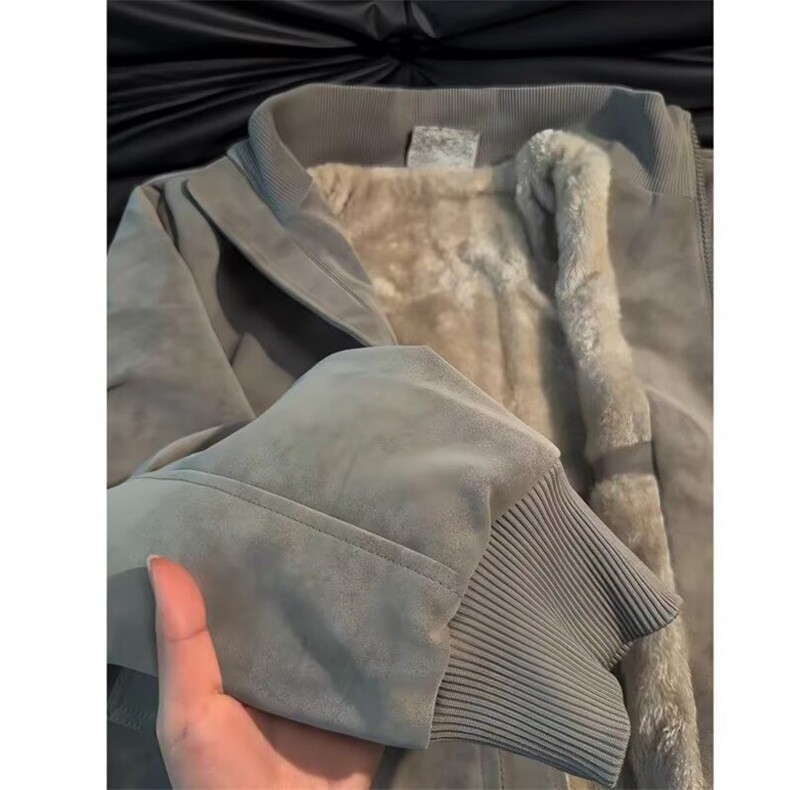 现货美式夹克复古扎染PU皮衣加绒外套男JK114特P80,男装夹克,星座205-3