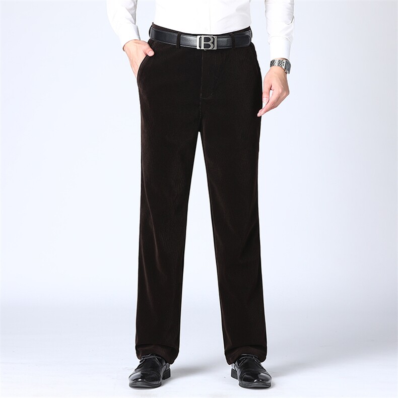 DC6672R钱塘2020-3秋季新款商务西裤休闲直筒长裤加绒加厚P55，男装西裤，钱塘207-3