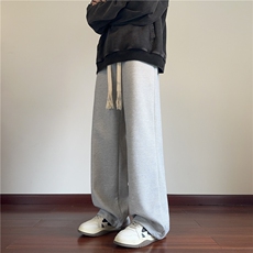 2025冬季潮流新款华夫格加绒宽松休闲裤B315-K880JR-P55控78，男装休闲裤，电商B315