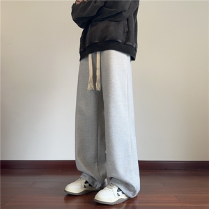 2025冬季潮流新款华夫格加绒宽松休闲裤B315-K880JR-P55控78图片