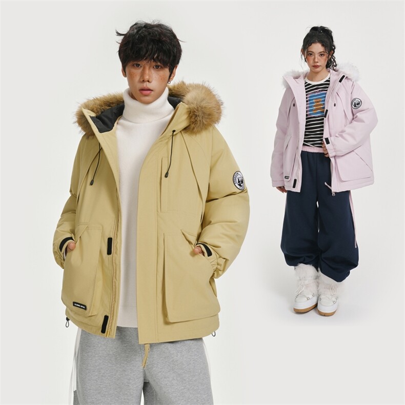 CC929-P130冬季户外工装毛领棉衣连帽棉服中性情侣防风外套大码,男装棉衣,星座405-3