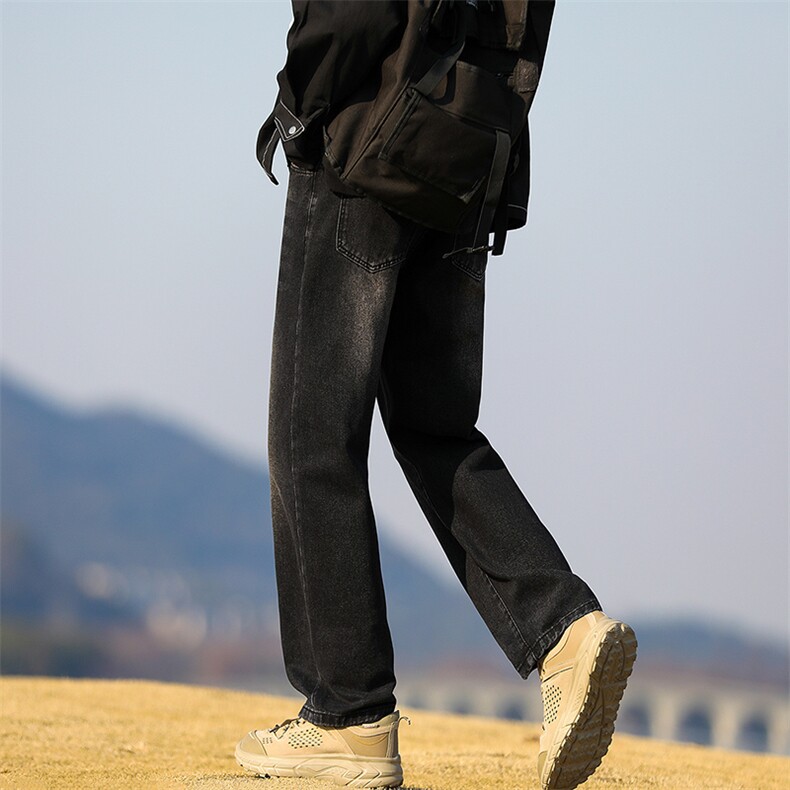 美式复古牛仔裤男款vibe裤子直筒裤K103P50,男装牛仔裤,电商D325