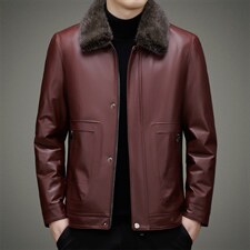 BAMJ-7725钱塘2020-2中年男士秋冬季新款商务休闲夹克皮衣P835，男装皮衣，钱塘207-2
