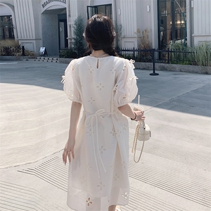 雪纺连衣裙女中长款夏季新款图片