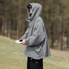 春夏季新款户外防晒衣轻薄连帽上衣外套，男装防晒衣，星座410-7