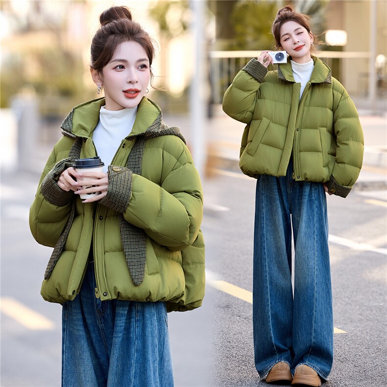 [现货现货]2026冬装新款羽绒服女短款90白鸭绒外套帽子可拆卸现货，女装羽绒服，一安秀