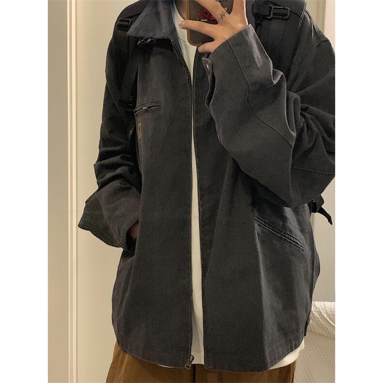 【有货】底特律夹克男款春秋美式水洗做旧短款工装外套Y188CC-P75,男装夹克,星座1007（原301D）