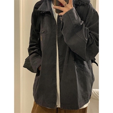 【有货】底特律夹克男款春秋美式水洗做旧短款工装外套Y188CC-P75，男装夹克，星座1007（原301D）