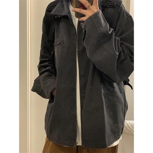 【有货】底特律夹克男款春秋美式水洗做旧短款工装外套Y188CC-P75图片