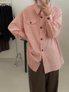 粉色?咖色高级色感秋天怎么可以少了衬衫呢，女装衬衫，molly fits