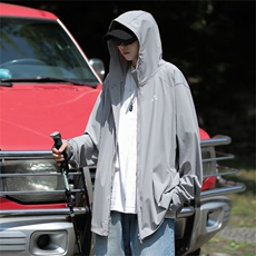 冰丝防晒衣服男夏季薄款透气情侣潮牌宽松户外钓鱼服FW92431-P40，男装夹克，星座1008