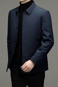 2023冬季休闲男士羽绒服上班领导保暖90%白鸭绒外套ZL2269-P165图片