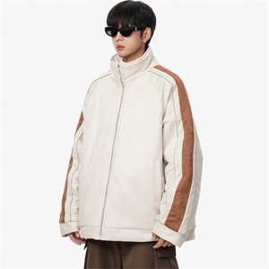 1506/MY68/P80麂皮绒棉衣棒球服夹克美式宽松夹二棉外套男棉服图片