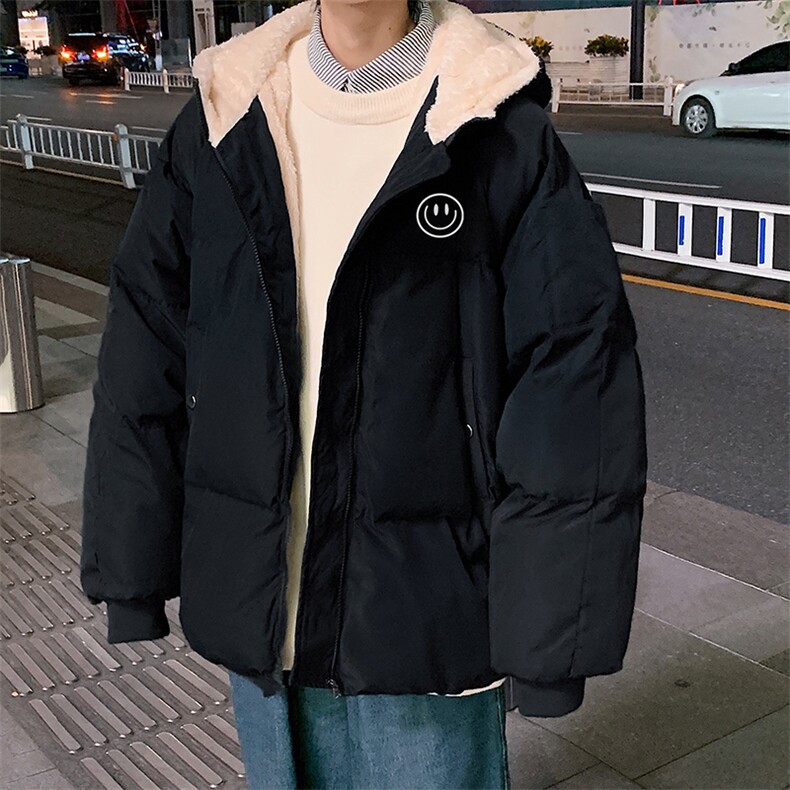 MY16224-P100加厚加绒连帽棉衣男大码棉服男面包服男,男装棉衣,电商A040