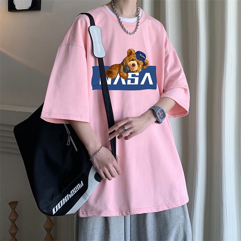 NASA230g重磅纯棉短袖t恤男大码半袖半截袖DX17247-P20,男装T恤,电商A040