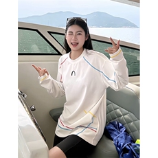 美式高街解构工艺速干长袖T恤衫男女款防晒上衣户外运动骑行服潮，男装防晒衣，电商A486