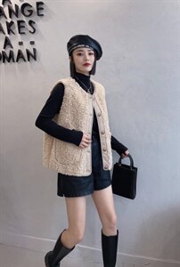 皮毛马甲,女装马甲,嫣然贝阁