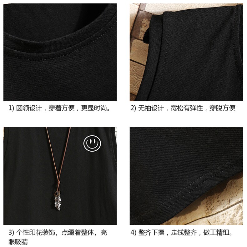 BX25224-P20港风运动汗背心男大码汗衫男无袖T恤男砖墙,男装T恤,电商A040A