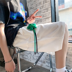 2026夏潮ins精致挂坠装饰休闲裤男时尚五分短裤B299-X5266-P40，男装牛仔裤，电商A061-1