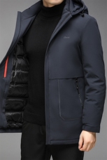 AN9815钱塘2020-2秋冬中老年男士羽绒服商务休闲连帽外套P315，男装羽绒服，钱塘207-3