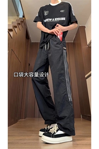 大量现货 户外伞兵裤男夏季垂坠感直筒休闲裤情侣同款DY5032-P55图片