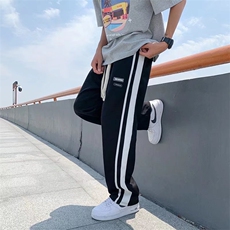 休闲裤男潮流宽松垂感拖地夏季薄款男裤美式高街运动裤K0103-P30，男装休闲裤，星座308B-1