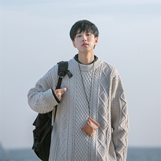 B225-M1145-X78-P62-腈纶42%锦纶31%PBT27%-特殊条纹毛衣有现货，男装针织衫/毛衣，电商B225