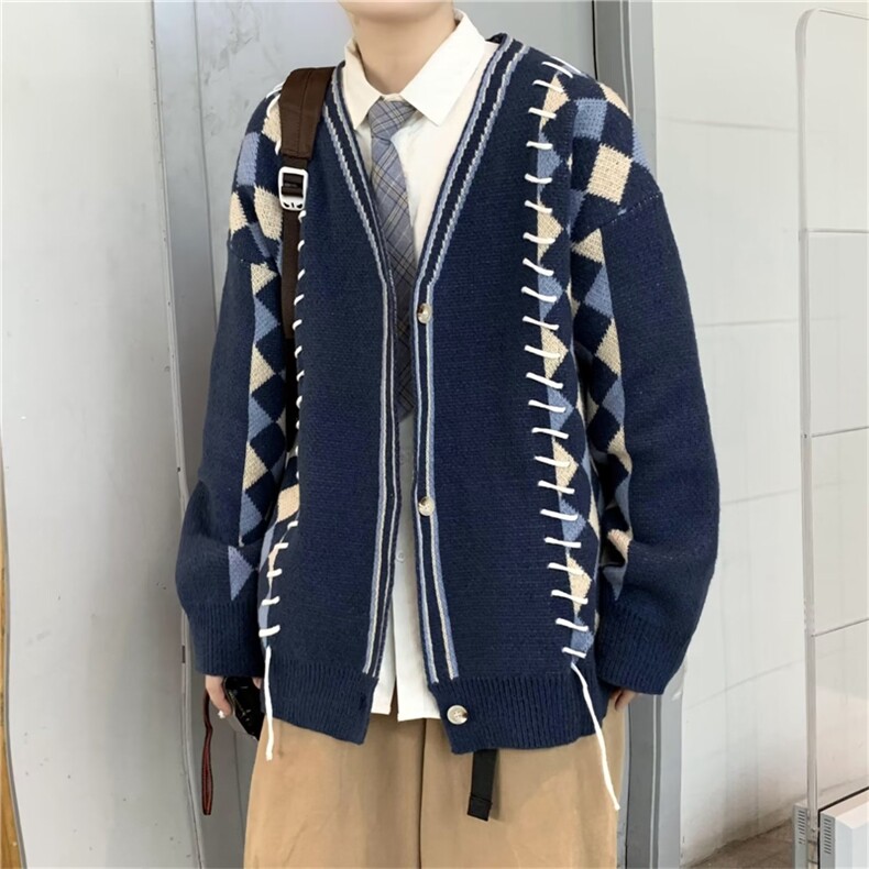秋冬季新款简约潮流圆领毛衣韩版长袖百搭套头针织衫男M1178-P58,男装针织衫/毛衣,星座512-3