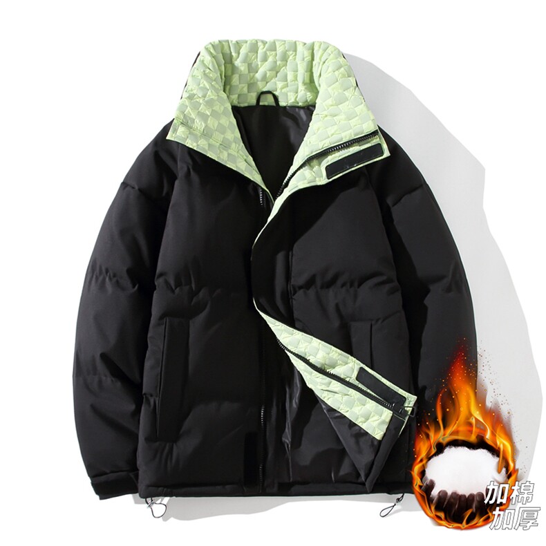 三防料抖音品质现货10W件宽松加绒加厚棉衣外套棉服BM666特P85,男装棉衣,电商A486