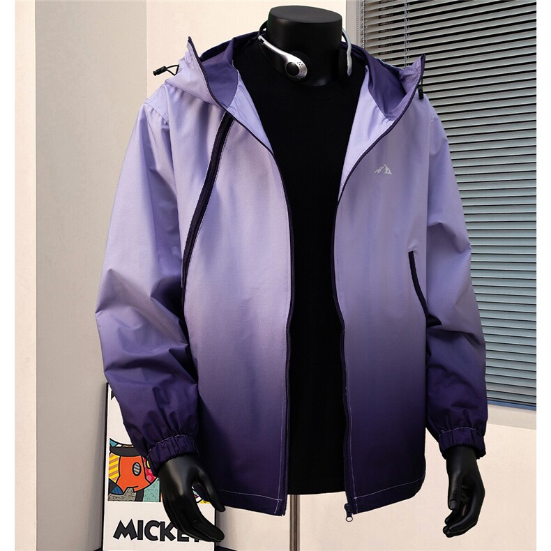 1港风山系防水冲锋衣渐变色夹克男：聚酯纤维JK77959P68控98，男装夹克，星座226-2