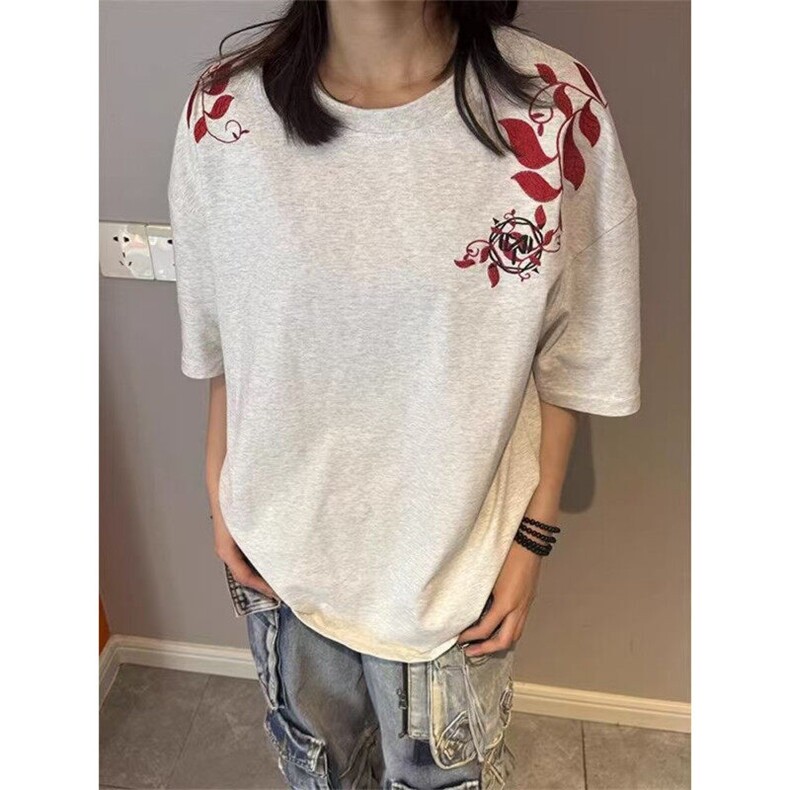 三色原版前后刺绣纯棉短袖ZX0259-P35,男装T恤,星座313A(原308A-2)