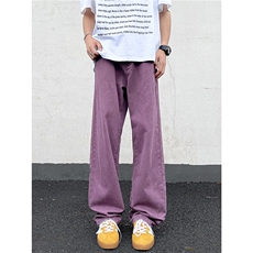 美式街头牛仔裤男直筒宽松欧美高街vibe风长裤子N082-P35，男装牛仔裤，星座308B-2