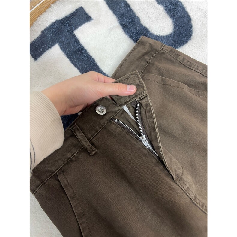 B221美式ins高街斜切宽松直筒洗褪工装牛仔裤LK25610-特P48控88,男装牛仔裤,电商B221