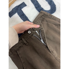 B221美式ins高街斜切宽松直筒洗褪工装牛仔裤LK25610-特P48控88，男装牛仔裤，电商B221