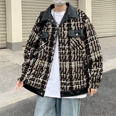 有货。。日系潮流慵懒新款文艺流行编织小香风夹克原宿W6915-P67，男装夹克，星座412-3