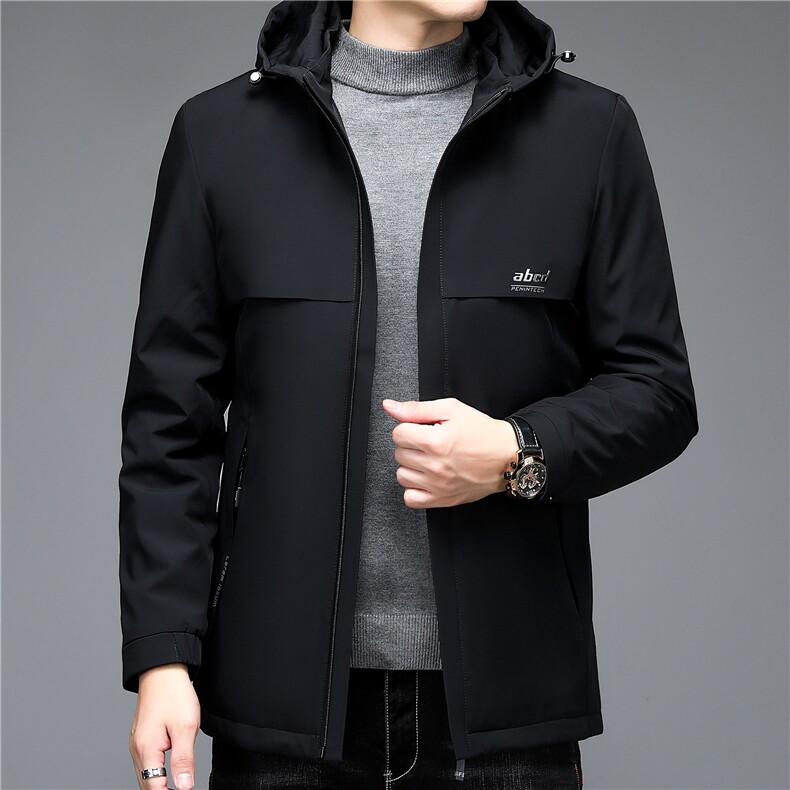 中年男士灰鸭绒羽绒服男冬季休闲爸爸冬装外套上衣ALXB2112-P240,男装羽绒服,电商B212（原钱塘6029）