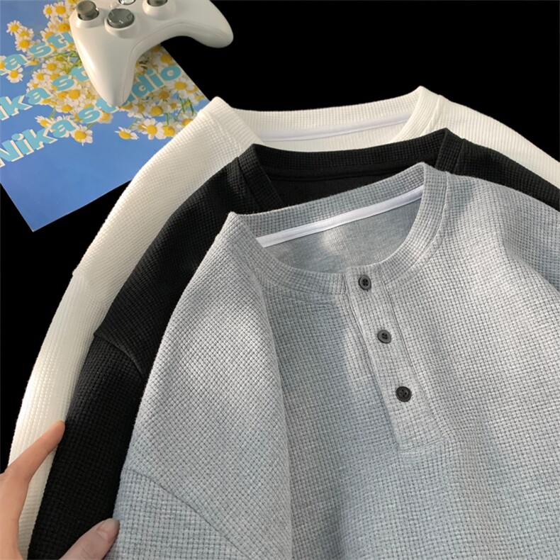 2025HT24913改短港风摆拍大码华夫格短袖T恤M-5XHT25146-特P13，男装T恤，电商A022