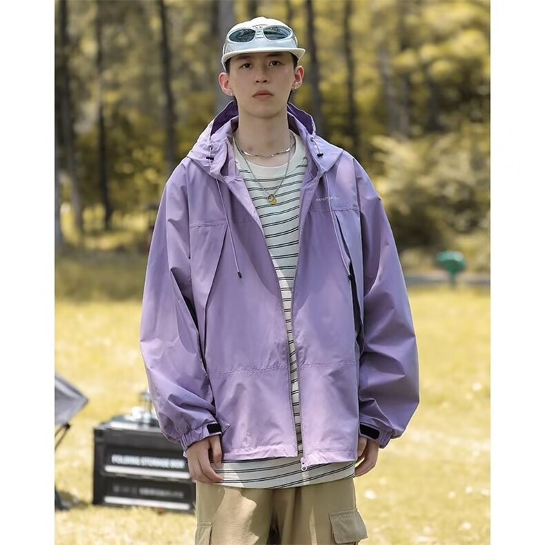 户外防风防水冲锋衣外套男春秋式工装机能风登山服夹克W182-P65,男装夹克,星座1109-3