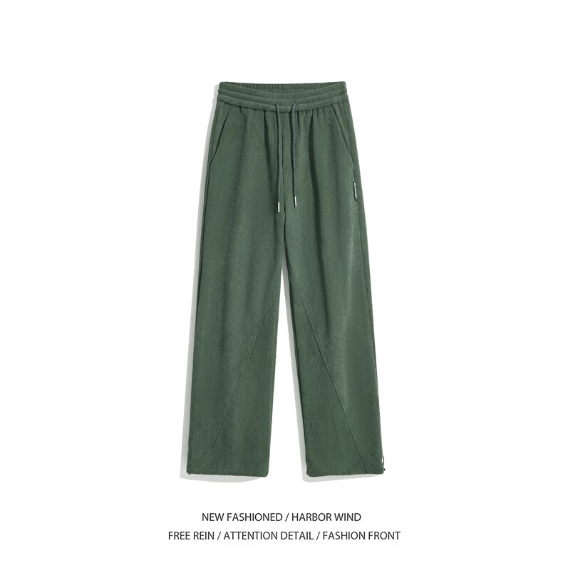 抖音品质冬潮流加绒保暖灯芯绒宽松休闲裤B315-K903JR-特P40控78,男装休闲裤,电商B315