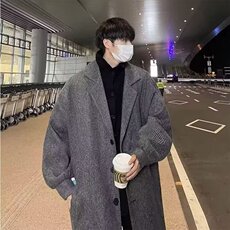秋冬季港风复古条纹夹克男韩版潮流青少年百搭休闲宽松夹棉外套，男装夹克，星座506A