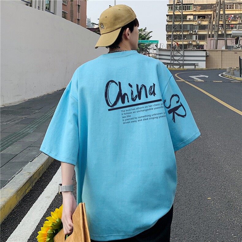 220克重磅纯棉短袖T恤男大码体恤A430-1-WT244,男装T恤,电商A426-1(原A430-1)