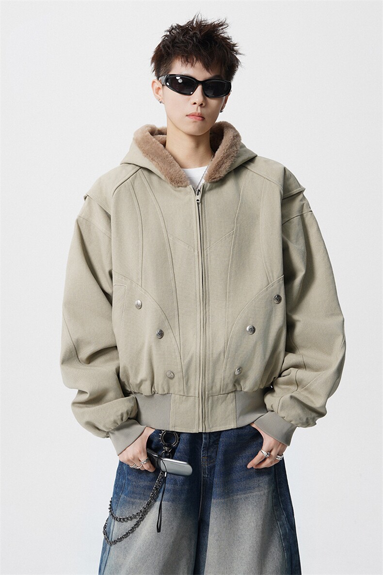 仿兔毛座山雕男美式加厚加绒工装棉衣男保暖夹克外套MY1708-P128,男装夹克,电商D206-1