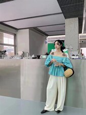 【DAVIDA】简约纯色泡泡袖小衫，其它，DAVIDA