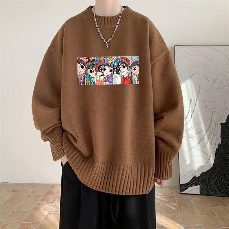 半高领毛衣男士大码针织衫男毛线衣男M18250-P45加绒款-P65,男装针织衫/毛衣,电商A040