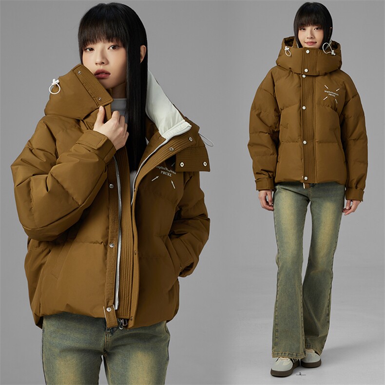 2024冬装新款时尚马吉拉潮流简约气质轻便连帽羽绒服，女装羽绒服，PLAYFOX