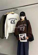 秋季新款时尚短款卫衣，女装卫衣/绒衫，JIAN.Z 简.站